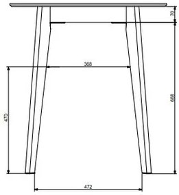 Τραπέζι Boston 143, Sonoma οξιά, Άσπρο, 75cm, 11 kg, Ινοσανίδες μέσης πυκνότητας, Ξύλο | Epipla1.gr