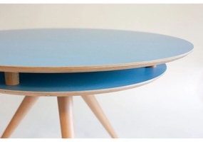 Τραπέζι Triad Blue Φ105X75 cm Wood