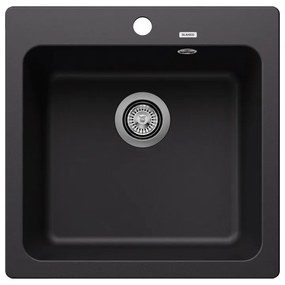 Blanco Naya 5 Black Silgranit® PuraDur® Γρανιτένιος Ένθετος Νεροχύτης 51,5x51cm