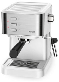 Muhler MCM-1588 Μηχανή Espresso 1050W Πίεσης 20bar 1.5lt Ασημί