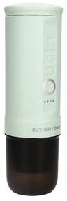 Φορητή μηχανή espresso BUYDEEM Nano OTEM-01, 7500 mAh, 20 bar, 50 ml, 12/24V, φόρτιση USB και Type-C, έδαφος + κάψουλες, πράσινο