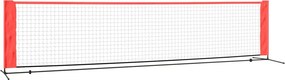 vidaXL Δίχτυ Τένις Μαύρο &amp; Κόκκινο 400x100x87 εκ. από Πολυεστέρα