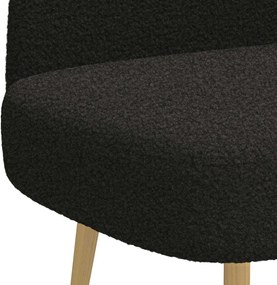 vidaXL Δερμάτινος Πάγκος με Πλάτη Μαύρο 110 x 60 x 76 cm Μπουκλέ