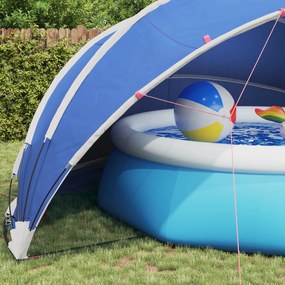 vidaXL Θόλος πισίνας 546 x 516 x 250 εκ. Αζούρ Μπλε