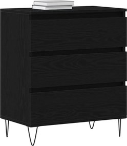 vidaXL Πλαϊνό γραφείο Μαύρη Οξυά 60 x 35 x 70 cm Επεξεργασμένο ξύλο