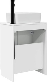 vidaXL Καθρέφτης μπάνιου με νιπτήρα Λευκό 54 x 35 x 83 εκ