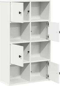 vidaXL Βιβλιοθήκη Λευκή 60x24x101,5 εκ. από Επεξεργασμένο Ξύλο
