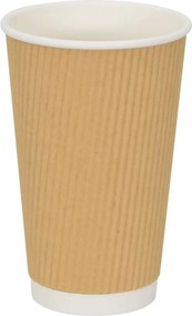 vidaXL Χάρτινα ποτήρια καφέ 500 τεμάχια 16oz 400ml καφέ