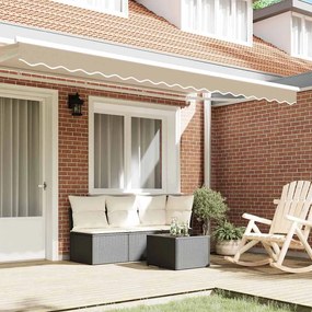 vidaXL Κουρτίνα Σκηνής Μπεζ 380 x 20 εκ. Καραβόπανο