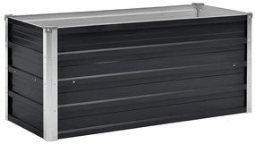 vidaXL Ζαρντινιέρα Υπερυψωμένη Ανθρακί 100x40x45 εκ. Γαλβαν. Χάλυβας