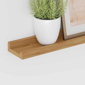 vidaXL Ράφι Τοίχου 2 τμχ. Καφέ 100 x 9 x 3 cm Επεξεργασμένο Ξύλο