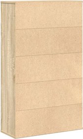 vidaXL Βιβλιοθήκη Sonoma Δρυς 60x24x101,5 εκ. από Επεξεργασμένο Ξύλο