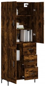 vidaXL Ντουλάπι Καπνιστή Δρυς 69,5x34x180 εκ. από Επεξεργασμένο Ξύλο