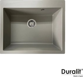 Duralit KZ060 - Νεροχύτης Κουζίνας Συνθετικός 60x50 - 450. Concrete