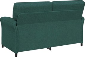 vidaXL Καναπές 100% πολυέστερ μεταλλικό πλαίσιο MDF, Κόντρα πλακέ