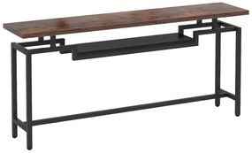 Κονσόλα Onole pakoworld σε καρυδί - μαύρο μέταλλο 180x35x82εκ