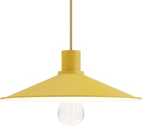 Μεταλλικό Καπέλο Swing για ντουί Ε27 Μουσταρδί