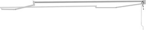 vidaXL Electric Awning Frame 4 x 3 m Λευκό Powder-Coated Aluminium