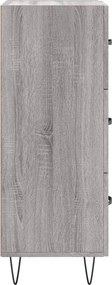 vidaXL Ντουλάπι Γκρι Sonoma 34,5x34x90 εκ. από Επεξεργασμένο Ξύλο
