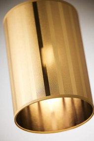 Κρεμαστό Φωτιστικό Cortina Φ18cm Μαύρο με Χρυσό