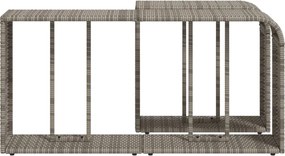 vidaXL Ράφια Αποθήκευσης 2 τεμ. Γκρι από Συνθετικό Ρατάν