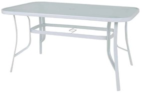 Τραπέζι Rio 140x80cm Μεταλ.Λευκό