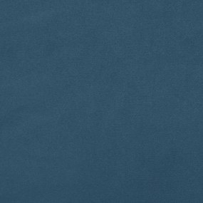 vidaXL Κρεβάτι Boxspring με Στρώμα Σκούρο Μπλε 120x190 εκ. Βελούδινο