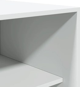 vidaXL Ντουλάπα Λευκή 100x50x200 εκ. από Επεξεργασμένο Ξύλο