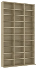 vidaXL Έπιπλο για CD Δρυς 102 x 16 x 177,5 εκ. από Επεξεργασμένο Ξύλο