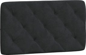 vidaXL Κρεβάτι με Στρώμα Μαύρο 90x200 εκ. Βελούδινο