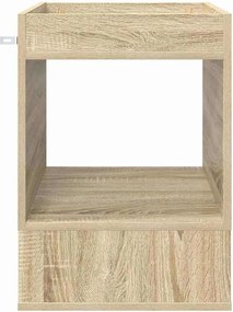 vidaXL End Table 2 pcs Δρύς Sonoma 40 x 40 x 56 εκ. Επεξεργασμένο ξύλο