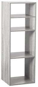 Βιβλιοθήκη Δαπέδου 4 Θέσεων (34.5x32x100.5) F-V Mix Grey 138927A