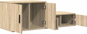 vidaXL Ντουλάπι αποθήκευσης 2 pcs Δρύς Sonoma 118 x 41 x 40 εκ