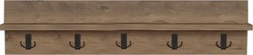 Κρεμάστρα τοίχου Esform pakoworld oak μελαμίνης 80x11x18εκ