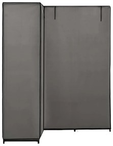 vidaXL 282452  Corner Wardrobe Grey 130x87x169 cm