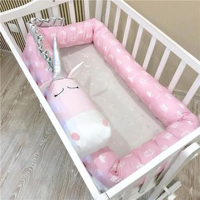 Πάντα Κούνιας Unicorn Pink Ρυθμός 10x250cm Cotton-Polyester