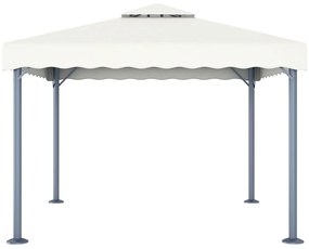 vidaXL Κιόσκι Κρεμ 300 x 300 εκ. Αλουμινίου