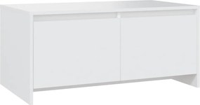 vidaXL Τραπεζάκι Σαλονιού Λευκό 90 x 50 x 41,5 εκ. από Επεξ. Ξύλο