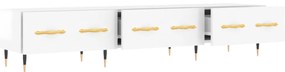 vidaXL Έπιπλο Τηλεόρασης Γυαλ. Λευκό 150x36x30 εκ. Επεξεργασμένο Ξύλο
