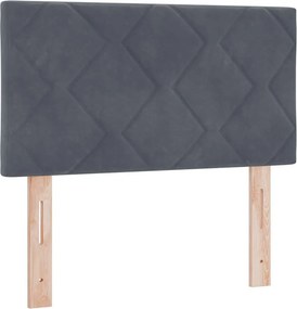vidaXL Κεφαλάρι Σκούρο Γκρι 80 cm Βελούδο