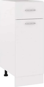VidaXL Ντουλάπι με Συρτάρια "Lyon" Λευκό 30x46x81,5 εκ. από Τεχνητό Ξύλο