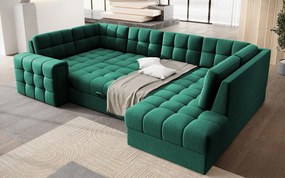 Γωνιακός καναπές Bale U-Prasino-Δεξιά