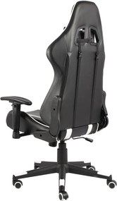 vidaXL Καρέκλα Gaming Περιστρεφόμενη Λευκή από PVC