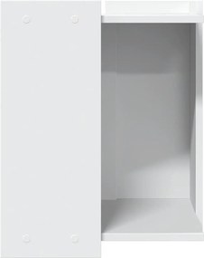 vidaXL Τουαλέτα Γάτας Περίφραξη Λευκό 42x42x51 εκ. Επεξεργασμ. Ξύλο