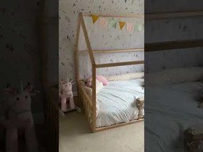 Ημιδιπλο Κρεβατι / Σπιτακι Montessori Απο 1 ΧΡ. Μπεζ
