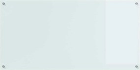 vidaXL Πίσω Πάνελ Κουζίνας Λευκό 120 x 60 cm σκληρυμένο γυαλί