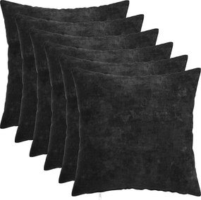 vidaXL Κάλυμμα Μαξιλαριού 6 τμχ. HEERLEN Ανθρακί 30 x 30 cm