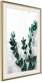 Αφίσα - Green Element - 40x60 - Χρυσό - Με πασπαρτού