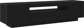 vidaXL Ντουλάπι TV 160 x 35 x 40 εκ. Μαύρο Επεξεργασμένο Ξύλο