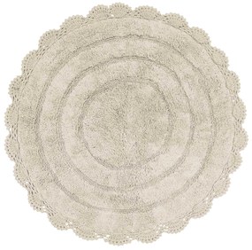 ΣΤΡΟΓΓΥΛΟ ΧΑΛΑΚΙ ΜΠΑΝΙΟΥ Δ60cm DAS HOME - BATHMATS 0633